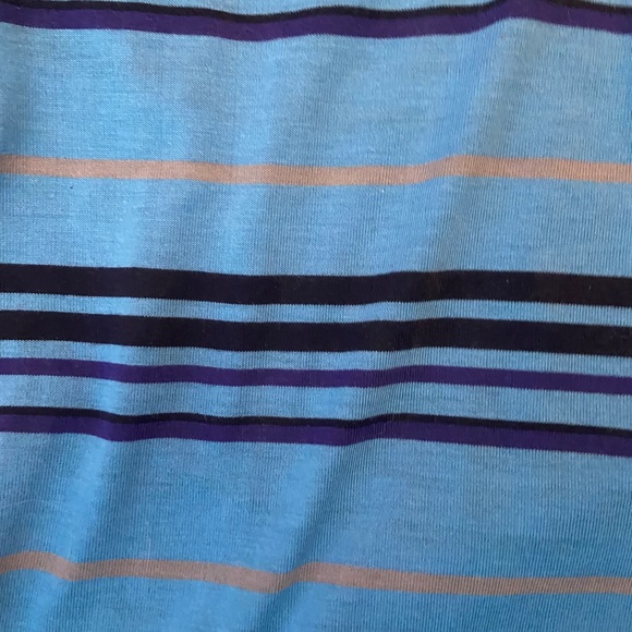 NWT Kid’s Boy’s Blue Striped Polo Shirt 14/16 - Picture 6 of 8